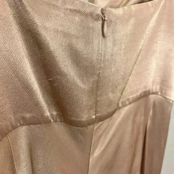 Shona Joy La Lune Cross Draped Maxi Dress Womens 10 Desert Rose Pink Satin - Picture 11 of 16